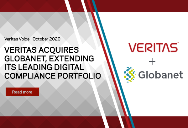 Veritas Acquires Globanet, Extending Its Leading Digital Compliance Portfolio